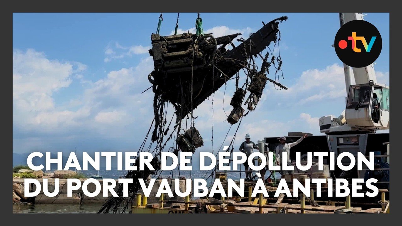 Épave de bateaux, hydrocarbures, vaste opération de dépollution du port Vauban à Antibes