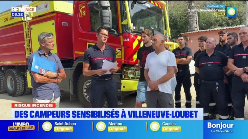 Face au risque incendie, une opération de sensibilisation des campeurs a été menée par les pompiers