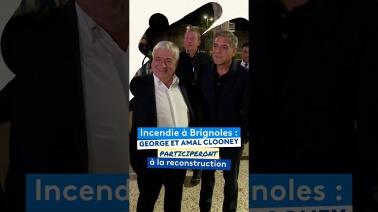 George et Amal Clooney participeront à la reconstruction après l&rsquo;incendie de Brignoles