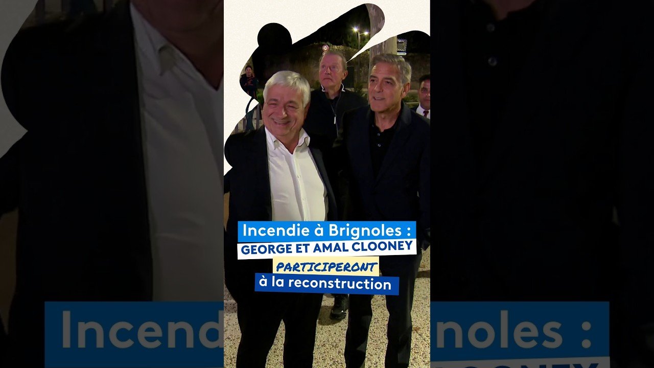 George et Amal Clooney participeront à la reconstruction après l&rsquo;incendie de Brignoles