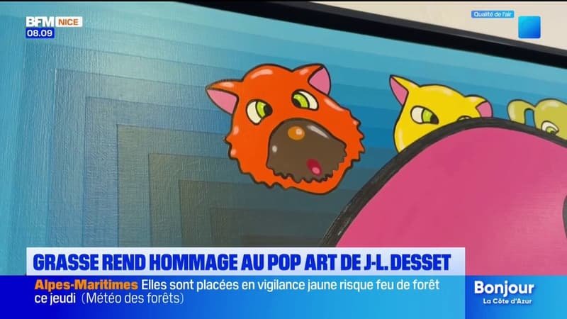 Grasse : la ville rend hommage au pop art de l&rsquo;artiste Jean-Luc Desset