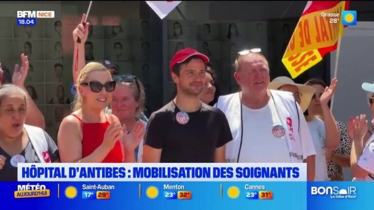 Hôpital d&rsquo;Antibes : mobilisation des soignants