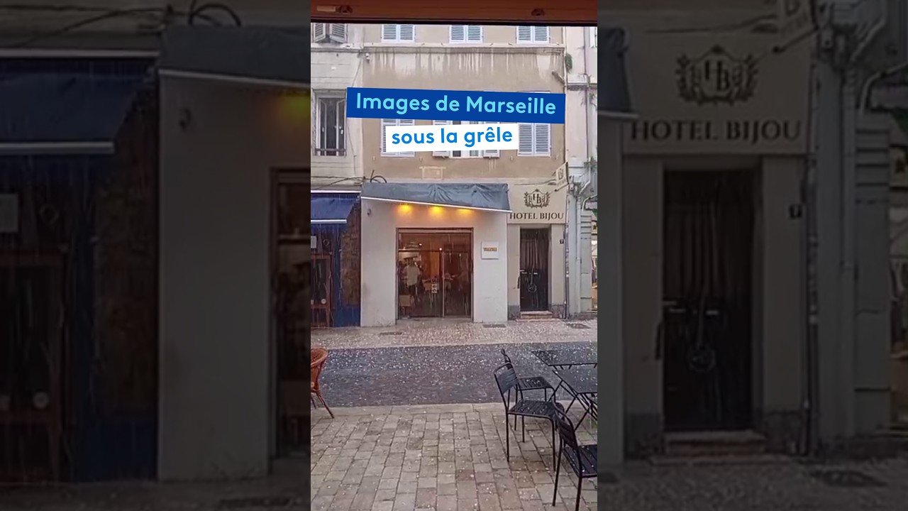 Images impressionnantes de Marseille sous la grêle