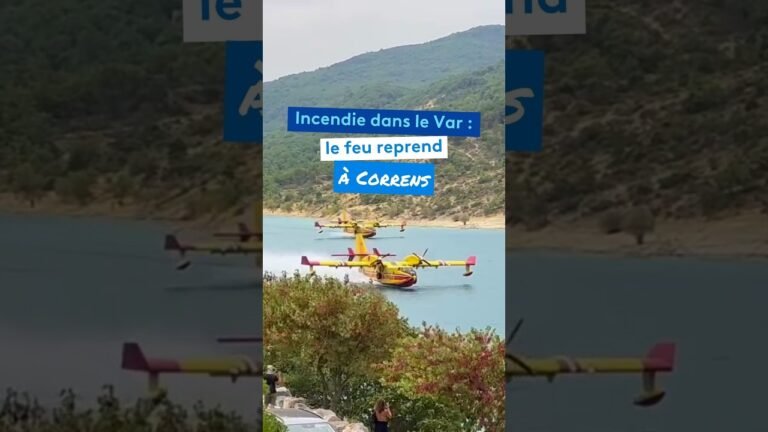 Incendie dans le Var : le feu reprend à Correns