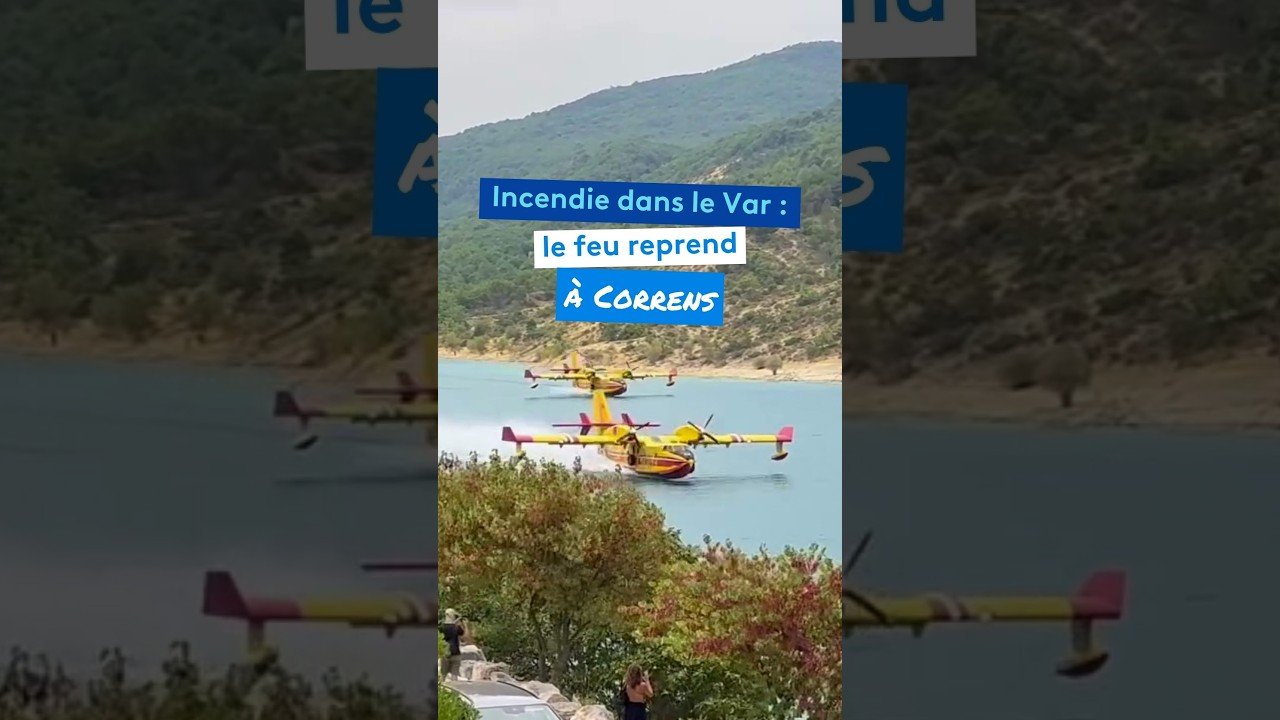 Incendie dans le Var : le feu reprend à Correns