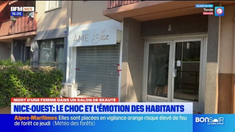 Mort d&rsquo;une femme dans un salon de beauté : Nice-Ouest, le choc et l&rsquo;émotion des habitants