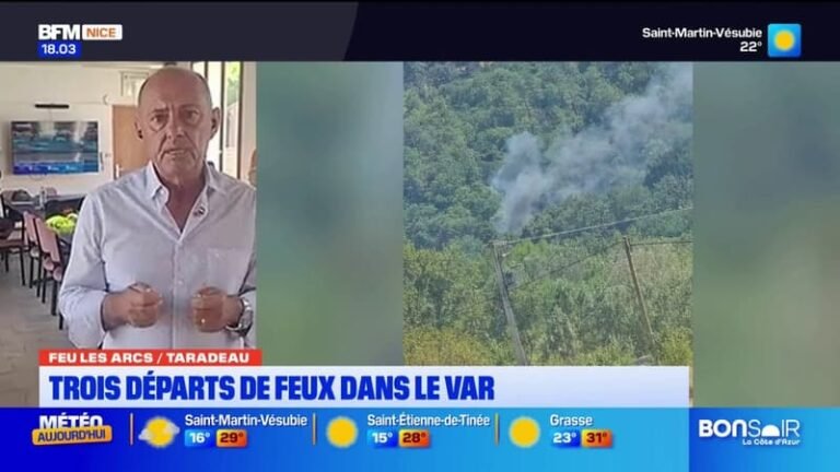 Trois départs de feux dans le Var : les habitants inquiets