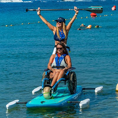 Un nouveau paddle adapté à la Handiplage de Cannes