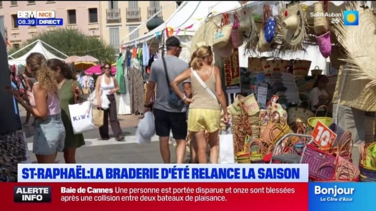À Saint-Raphaël, la braderie d&rsquo;été relance la saison estivale