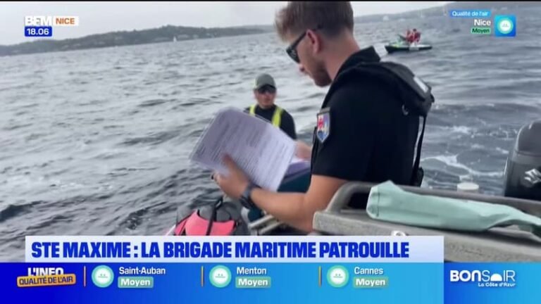 À Sainte-Maxime, la brigade maritime patrouille