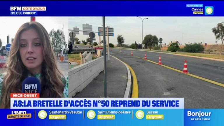 A8 : la bretelle d&rsquo;accès n°50 reprend du service