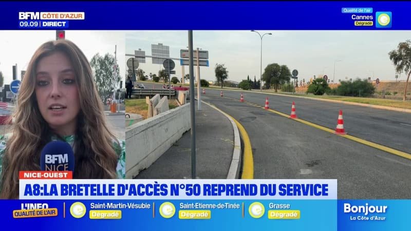 A8 : la bretelle d&rsquo;accès n°50 reprend du service