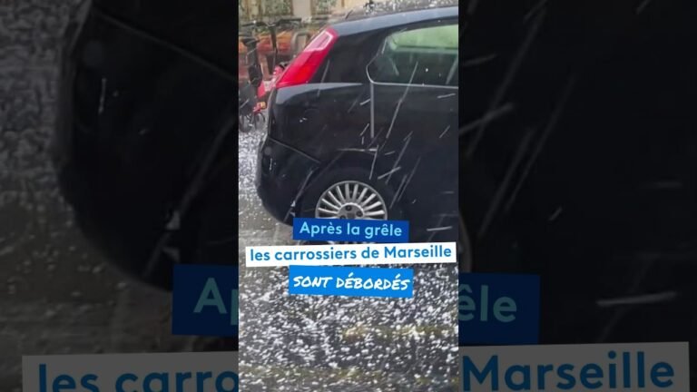 Après la grêle, les carrossiers de Marseille sont débordés