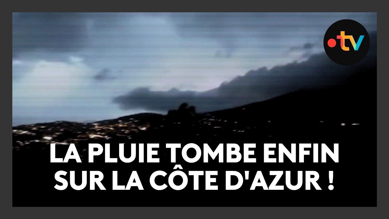 Après la sécheresse et les fortes chaleurs, la pluie tombe enfin sur la Côte d&rsquo;Azur !
