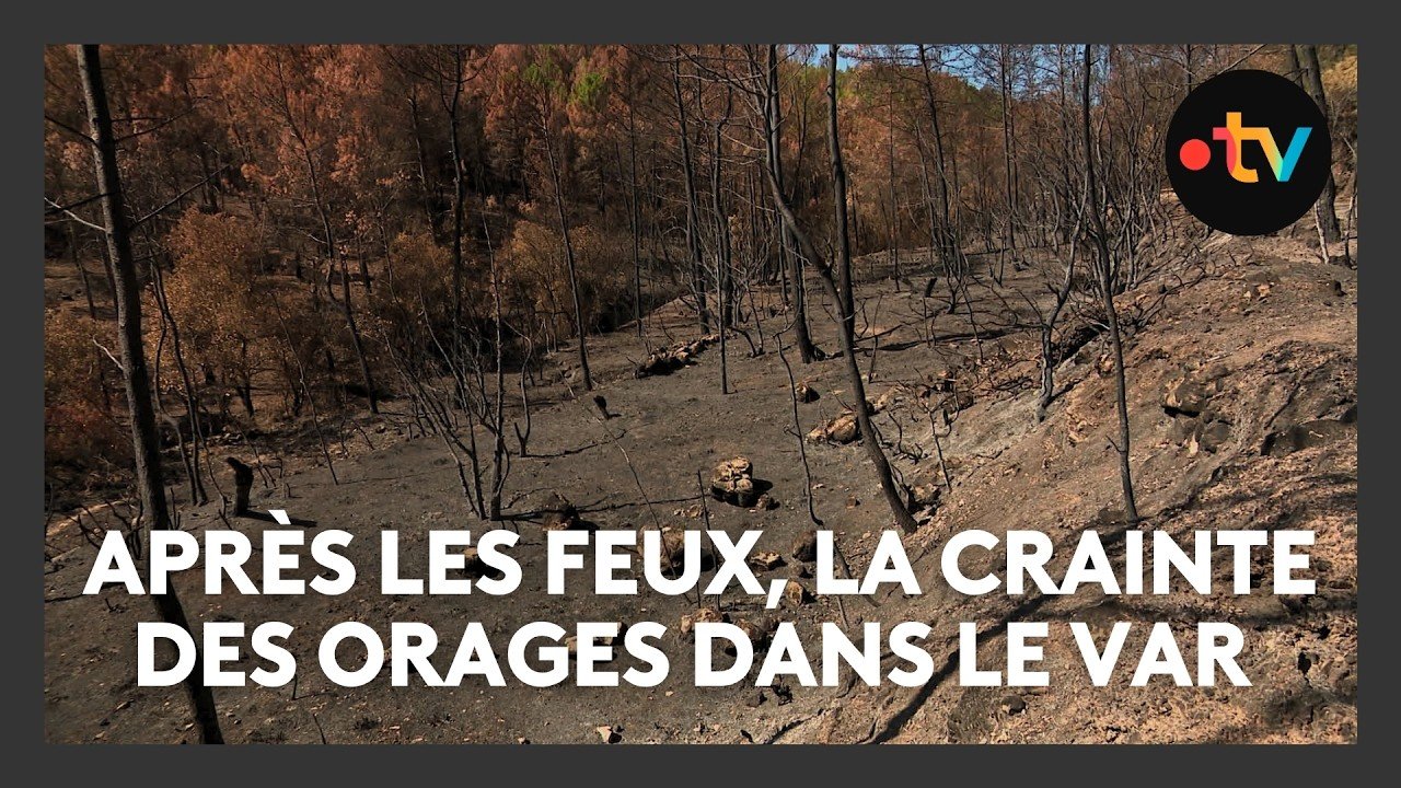 Après les violents incendies, la crainte de violents orages et de coulées de boue dans le Var
