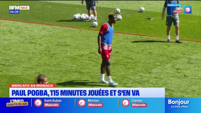 AS Monaco : après seulement 6 rencontres et 115 minutes jouées, Paul Pogba s&rsquo;en va
