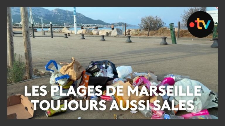 Canettes, papiers plastiques, déchets abandonnés… les plages de Marseille toujours aussi sales