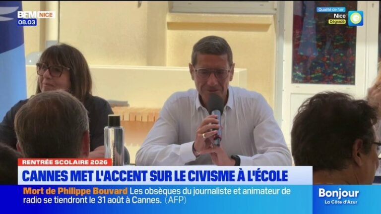 Cannes met l&rsquo;accent sur le civisme à l&rsquo;école avant cette rentrée scolaire