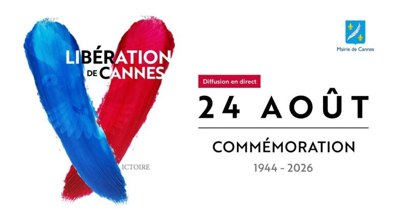 Cérémonie du 82e anniversaire de la libération de Cannes