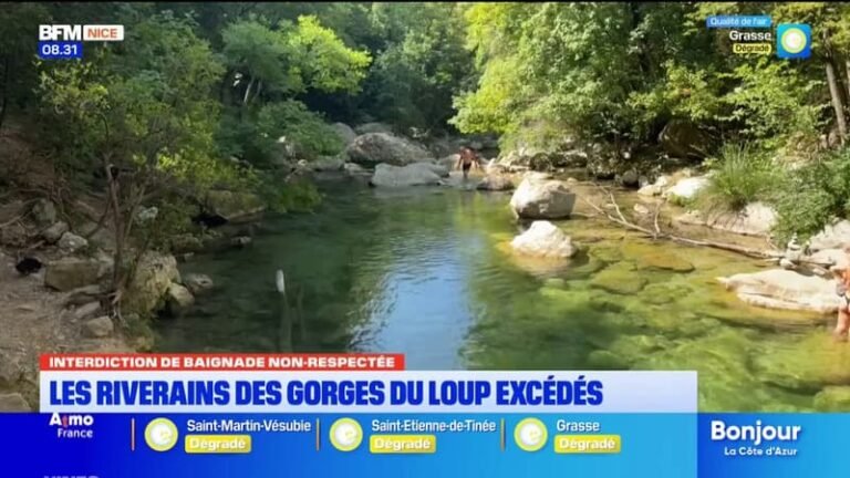 « C&rsquo;est devenu un Aqualand » : les riverains des gorges du Loup excédés par l&rsquo;afflux de touristes