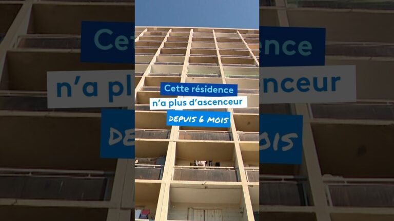 Dans cette résidence de 13 étages, il n’y a plus d’ascenseur depuis 6 mois