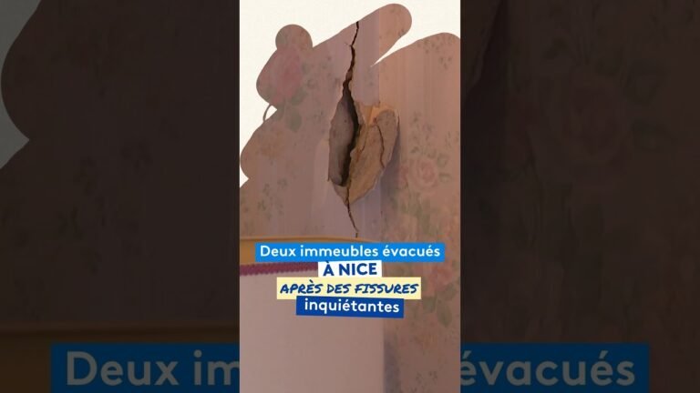 Deux immeubles évacués à Nice après des fissures inquiétantes