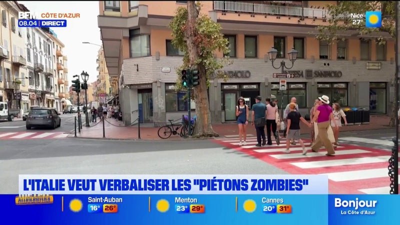 En Italie, le gouvernement veut verbaliser les « piétons zombies »