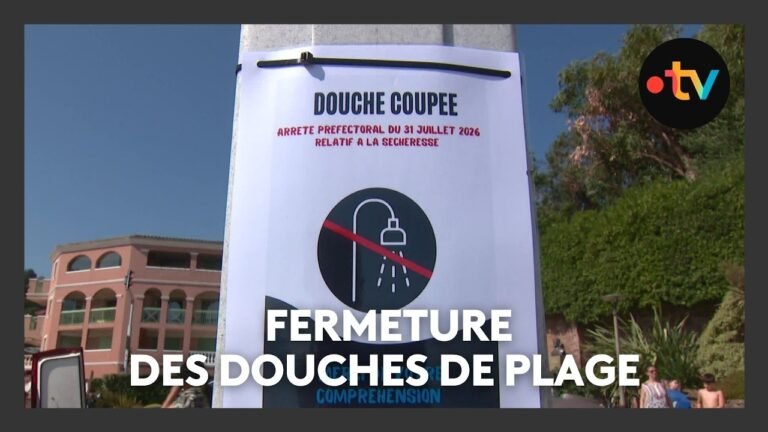 En période de restriction d&rsquo;eau, fermeture des douches de plage dans les Alpes-Maritimes