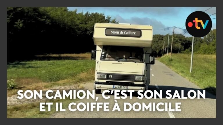 Florian est coiffeur, son salon, c&rsquo;est son camion et il coiffe à domicile ou presque