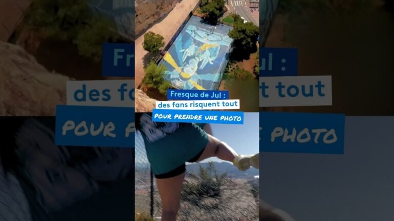Fresque de Jul : des fans risquent tout pour prendre une photo