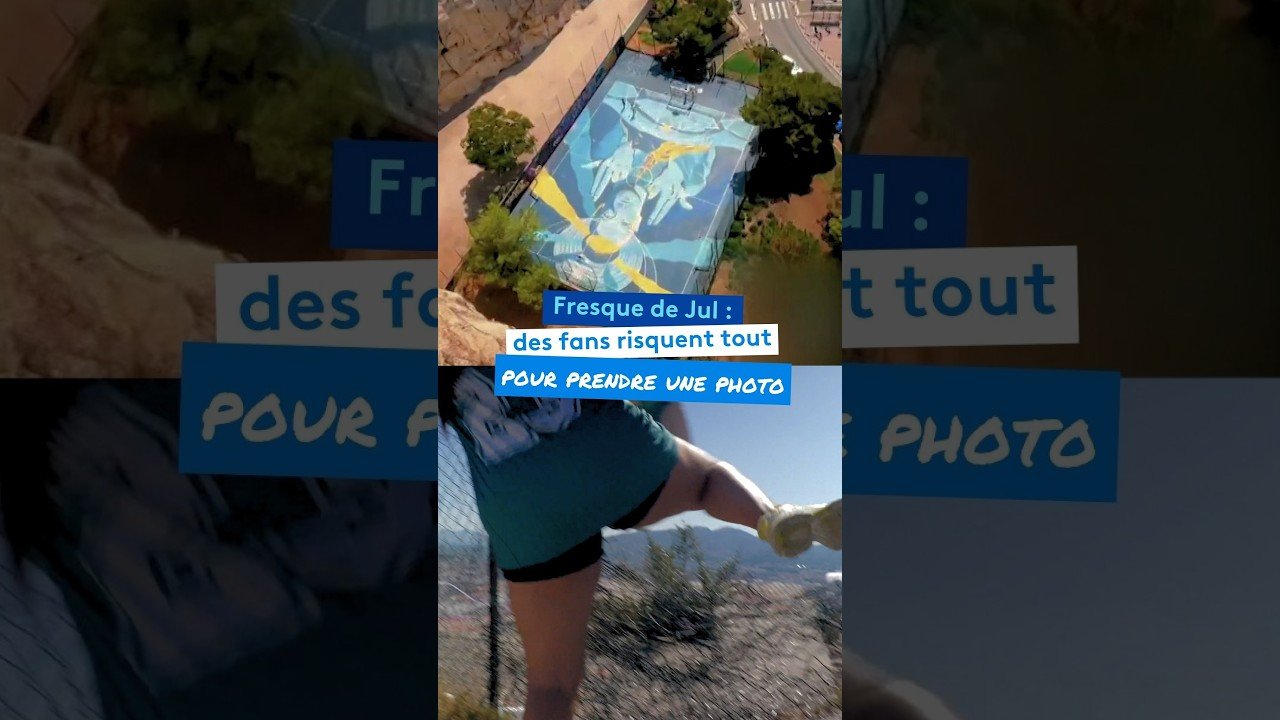Fresque de Jul : des fans risquent tout pour prendre une photo