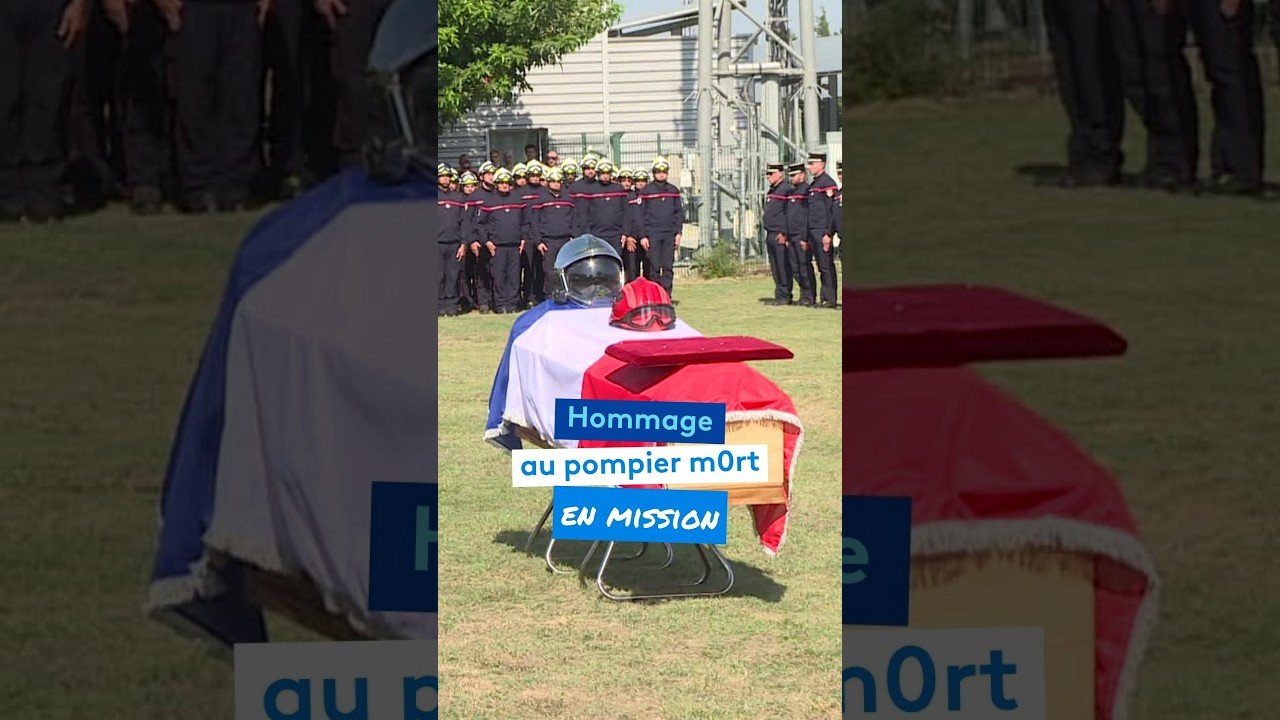 Hommage au pompier mort en mission, Laurent Manson