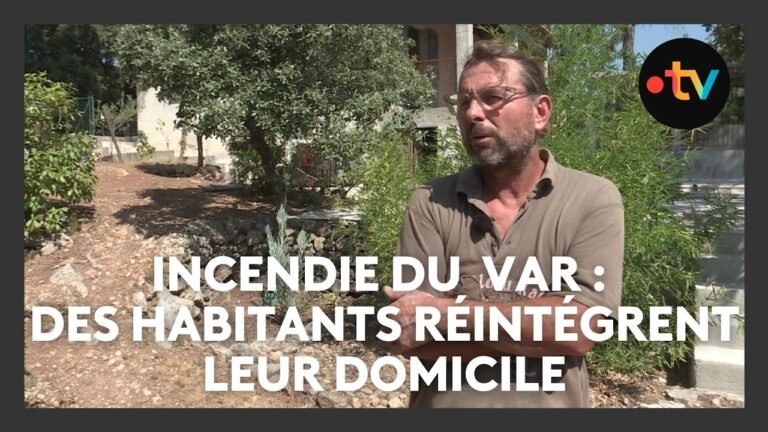 Incendie dans le Var : des habitants réintègrent leur maison