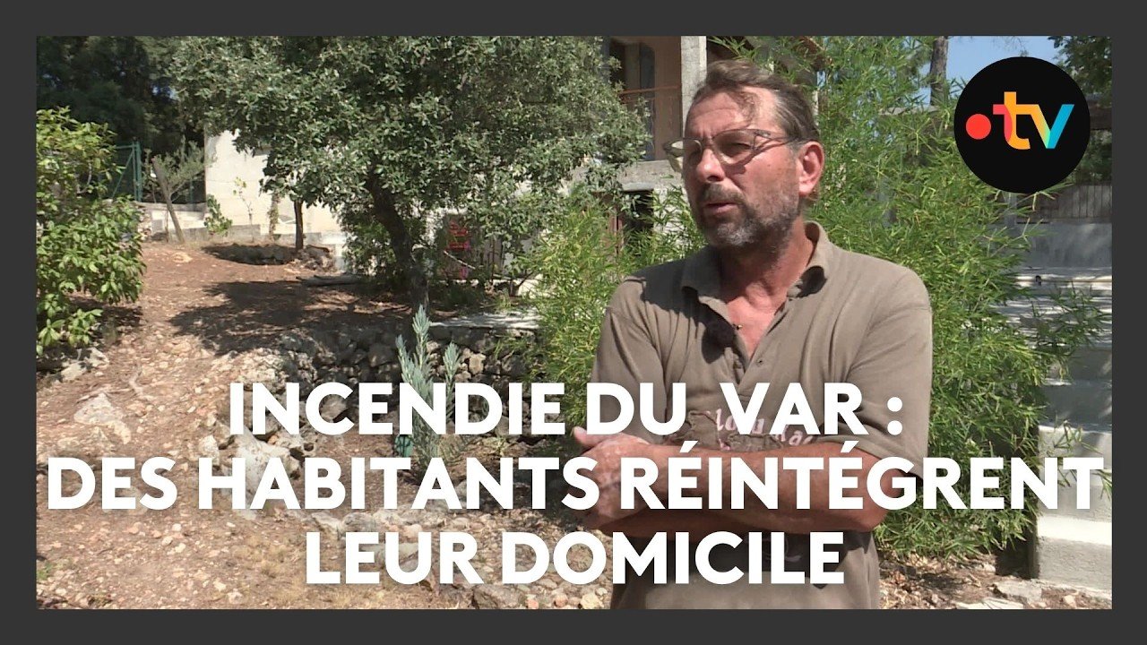 Incendie dans le Var : des habitants réintègrent leur maison