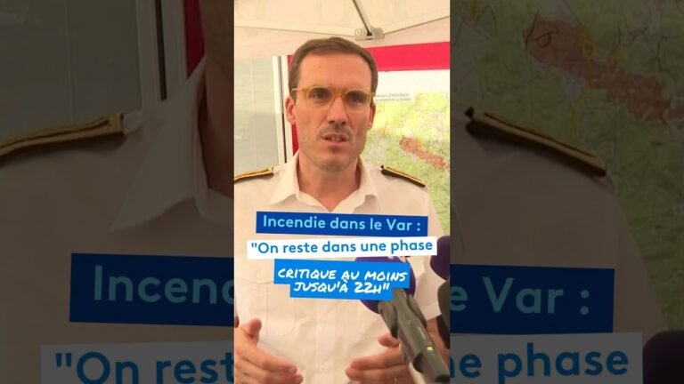 Incendie dans le Var : »On reste dans une phase critique au moins jusqu&rsquo;à 22h »