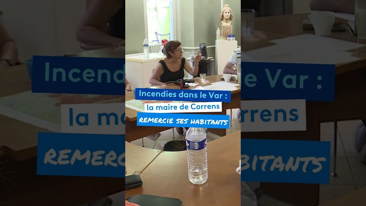 Incendies dans le Var : la maire de Correns remercie ses habitants