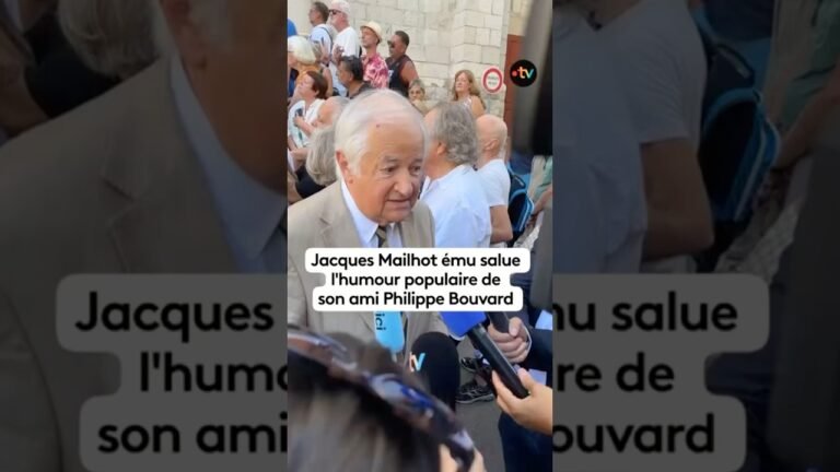 Jacques Mailhot salue l&rsquo;humour populaire de son ami Philippe Bouvard lors de ses obsèques à Cannes
