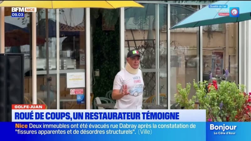 « J’ai des douleurs énormes à la mâchoire » : un restaurateur agressé en plein service à Golfe-Juan