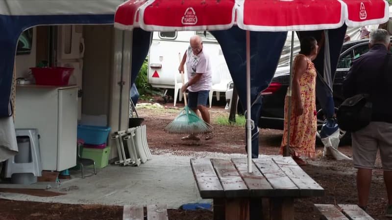 « J&rsquo;ai pris mon chat et je suis partie »: 200 résidents d&rsquo;un camping évacués dans la nuit en raison des orages dans les Alpes-Maritimes