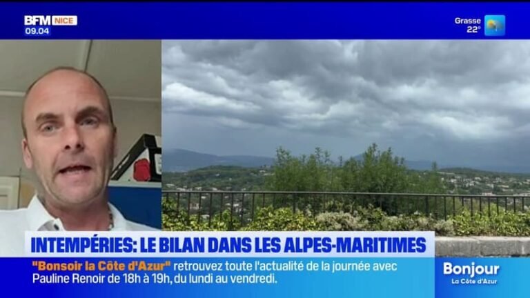 Jusqu&rsquo;à 40 mm à Nice en une heure : le bilan des intempéries dans les Alpes-Maritimes