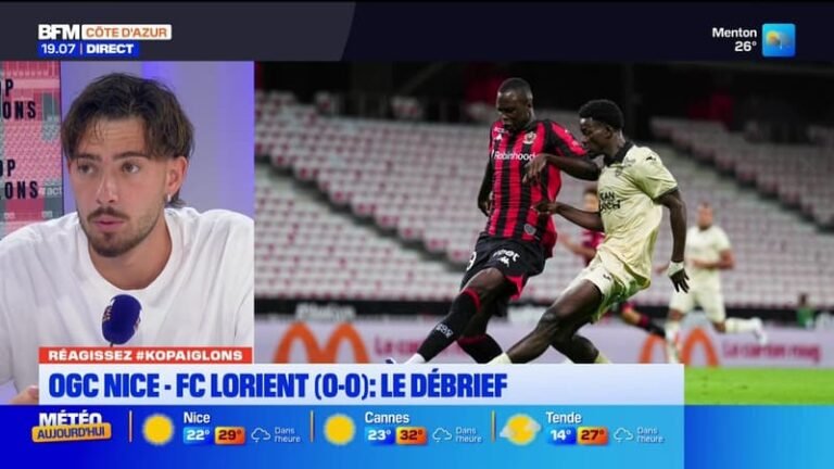 Kop Aiglons du lundi 24 août – OGC Nice – FC Lorient (0-0) : le débrief