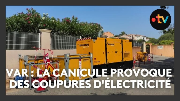 La canicule provoque des coupures d&rsquo;électricité, les habitants et vacanciers excédés dans le Var