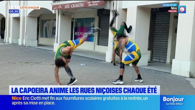 La capoeira anime les rues niçoises chaque été