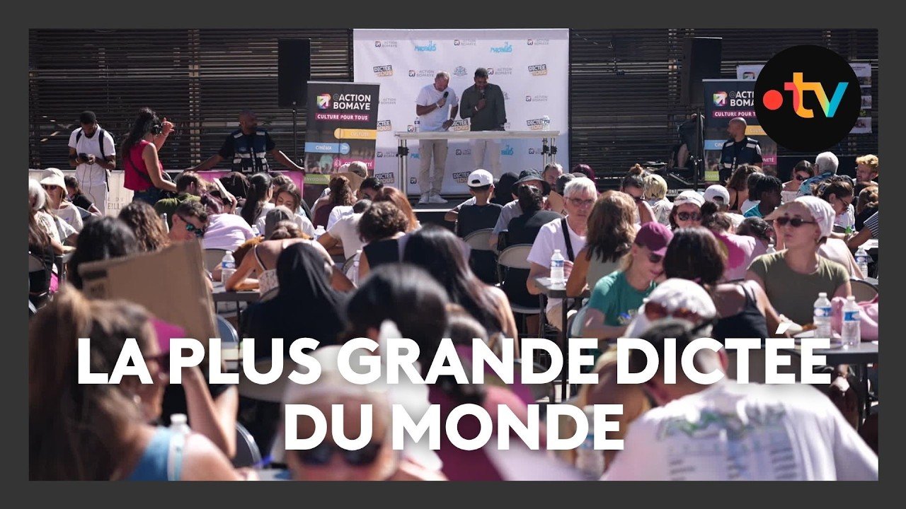La « plus grande dictée du monde », lue par Dimitri Payet à Marseille