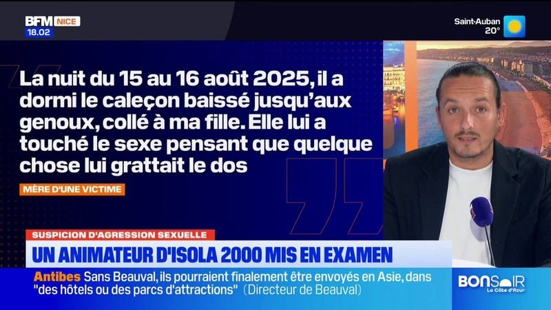 L&rsquo;animateur d&rsquo;un camp de vacances estivales à Isola 2000 a été mis en examen