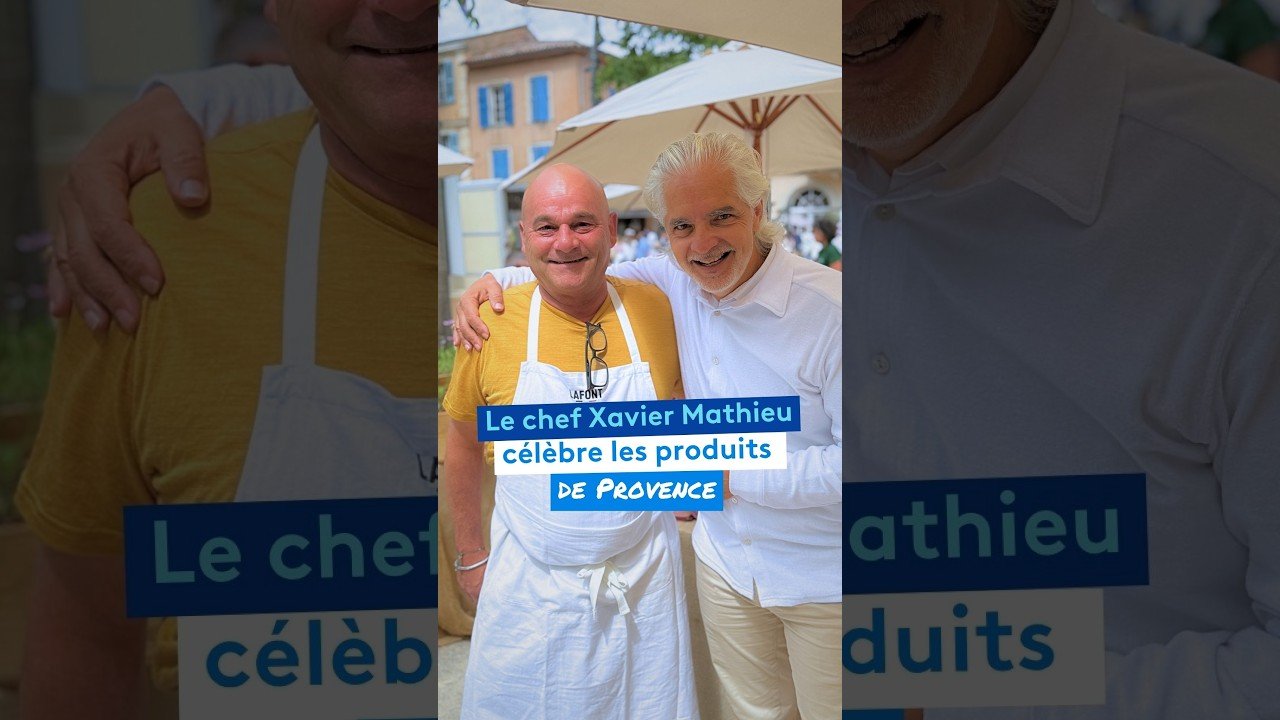 Le chef étoilé Xavier Mathieu célèbre les produits de Provence.