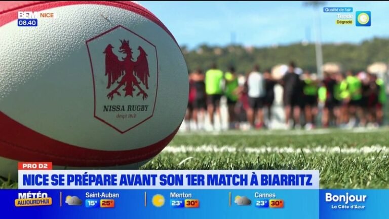 Le Nissa Rugby se prépare avant son premier match de Pro D2 face à Biarritz