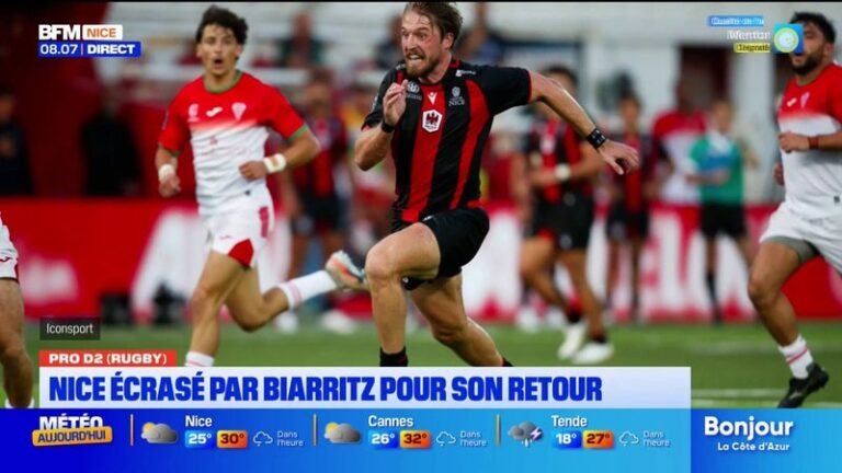 Le Nissa Rugby s&rsquo;incline lourdement pour son retour en Pro D2 face à Biarritz