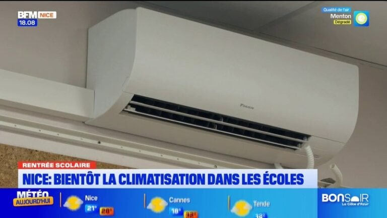 Le plan climatisation de la ville de Nice déployé dans les écoles niçoises
