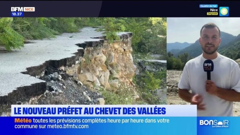 Le Préfet s&rsquo;est rendu dans les vallées pour voir l&rsquo;évolution des chantiers depuis les tempêtes